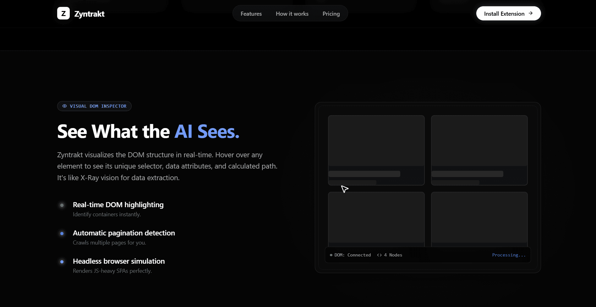 Zyntract screenshot 2